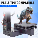 K10 Small Entry Level Portable 3D Printer - Compact FDM 3D Printer with Removable Build Plate, 100x100x100mm Build Volume, Easy-to-Use Design for Beginners (Black) Easythreed