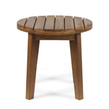 Christopher Knight Home Parker Outdoor 16" Acacia Wood Side Table, Teak Finish Christopher Knight Home