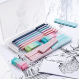Four Candies Cute Mechanical Pencil Set, 6PCS Pastel Mechanical Pencils 0.5 & 0.7mm with 360PCS HB Pencil Leads, 3PCS Erasers and 9PCS Eraser Refills, Aesthetic Mechanical Pencils for Girls Writing Four Candies