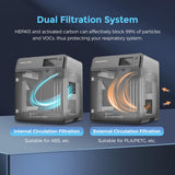 FLASHFORGE Adventurer 5M Pro 3D Printer, 600mm/s High Speed FDM Printer with Fully Auto Leveling, Quick Detachable 280°C Nozzle Bundle, Remote Control, Dual Filtration System, Print Size 220×220×220mm Creator