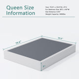 XINXINYAN Queen Box Spring 9 Inch, Heavy Duty Mattress BoxSpring Foundation, Sturdy Queen Box Springs for Bed with Fabric Cover Set, Easy Assembly, Noise Free XINXINYAN
