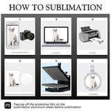 Fumete 24 Pcs Sublimation Rhinestone Pendant Set Including Round Rhinestone Bezel Trays Double Sided Blank Pendant Charms Thick Chains Sublimation Discs for Christmas DIY Making(White) Fumete