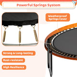 Zevemomo 16FT Trampoline for Kids and Adults, Trampoline with Basketball Hoop, Outdoor Trampoline with Light, ASTM Approval Large Outdoor Trampoline 16FT, Orange Zevemomo