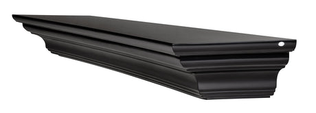 Pearl Mantels ARYB60618B Clean, Sophisticated Premium Grade A MDF Mantel Shelf, 60" L x 10" D x 5" H, Precision Black Paint, The Perfect Compliment to Your Hearth and Home Pearl Mantels