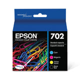 EPSON 702 DURABrite Ultra Ink Standard Capacity Black & Color Cartridge Combo Pack (T702120-BCS) Works with WorkForce Pro WF-3720, WF-3730, WF-3733 Epson