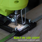 FASTPRO 12V Cordless Jig Saw Kit, Electric Jigsaw with 10pcs Blades & Edge Guide, Included 1.5 Ah Battery, Charger and Storage Case FASTPRO