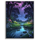 Offito Forest Diamond Art Kits for Adults, Fantasy Landscape Diamond Painting Kits for Beginners, DIY Full Drill Dots Gem Art Paint for Home Wall Decor 12 x 16 Inch Offito