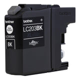 Brother Genuine High Yield Black Ink Cartridge, LC203BK, Replacement Black Ink, Page Yield Up To 550 Pages, Amazon Dash Replenishment Cartridge, LC203 Brother