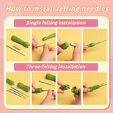 JUPEAN 221 Pcs Needle Felting Kit Needle Felting Starter Kit Needle Felting Supplies Including 43 Color Wool Roving Felting Molds Foam Mat and 4 Sizes Felting Needles for DIY Craft Project JUPEAN
