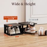 HAIXIN Vertical Narrow Tall Shoe Rack for Front Door Entrance, 7-Tier Sturdy Stackable Shoe Rack Organizer for Closet Entryway, Corner Shoe Storage Shelf Shoe Cubby HAIXIN