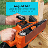 BLACK+DECKER Belt Sander with Dust Bag, 7-Amp, 3-Inch by 21-Inch (DS321) BLACK+DECKER