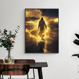 Yezavesu Jesus Diamond Art Kits for Adults, Jesus 5D Diamond Painting Kit for Beginners, DIY Round Full Drill Painting with Gem Art Kits for Home Wall Decor 12x 16 Inch Yezavesu