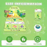 Air Dry Clay Kits: 9 DIY Creature Crafts for Kids 3+ | Child-Safe Modeling with Guides | Creative Gift for Birthdays & Holidays (Dinosaur Clay Kit) LITTCO