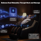 KoziSense KZ-313 2026 Heated Jade Roller Massage Chair Full Body, Deep Zero Gravity SL-Track with Heat, 12 Auto Modes, 6 Custom Programs, Backlit Touch Screen, Voice Control, Wireless Charger KoziSense