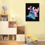 Cartoon Paint by Numbers Kit for Kids with Framed Canvas - with Wooden Easel, Easy Kids Paint by Number Kits Age 8-12, DIY Acrylic Oil Painting Kits with 4 Wooden Brushes Nice Gift Box (12x16 inch) KOJEFCV