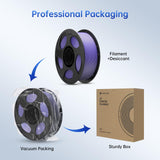 ANYCUBIC PLA Plus (PLA+), RFID 3D Printer Filament 1.75mm, High Toughness Filament, Dimensional Accuracy +/- 0.02mm, Print with Most FDM 3D Printers, Reusable Spool, 1KG, Purple ANYCUBIC