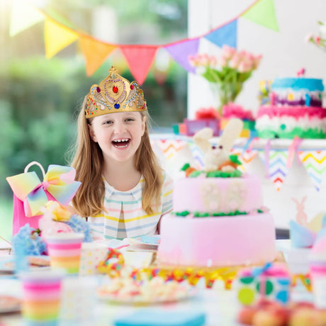 Okllen 31 Pcs Foam Princess Tiaras and Crowns Set for Kids, Making Your Own Tiaras and Crowns with Diamond Sticker for Kids' Party Supplies Okllen
