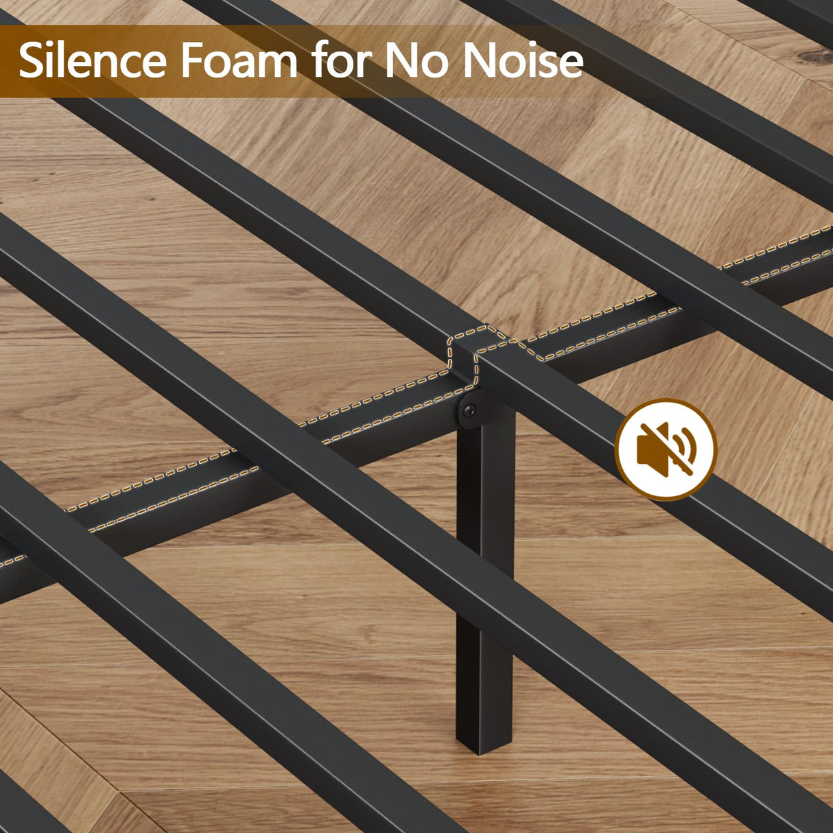 Furnulem Queen Size Bed Frame with Headboard, Platform Bed Frame Queen Size with 2 Storage Drawers and Charging Station & LED Lights, No Box Spring Needed, Noise Free Furnulem