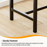 APPOLYN 63" Black Bar Table - Sleek High Top Dining & Pub Table for Stylish Interiors APPOLYN