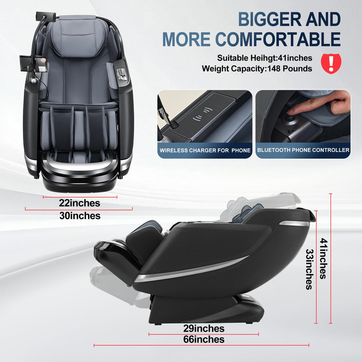 jopaw 2025 Massage Chair Full Body with 12 Auto Modes,Zero Gravity SL-Track Shiatsu Massage Chair with AI Control,Auto Body Detection,Foot Rollers,Body Scan and Waist & Calf Heating jopaw