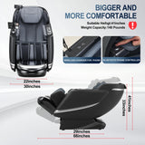 jopaw 2025 Massage Chair Full Body with 12 Auto Modes,Zero Gravity SL-Track Shiatsu Massage Chair with AI Control,Auto Body Detection,Foot Rollers,Body Scan and Waist & Calf Heating jopaw