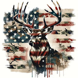 JXDXDJ American Flag Diamond Art Kits for Adults,Animal 5D Diamond Painting Kits for Beginners,DIY Full Drill Deer Diamond Dots with Gem Art for Adults Pictures Crafts,Home Wall Decor 13.8 X 13.8 in JXDXDJ