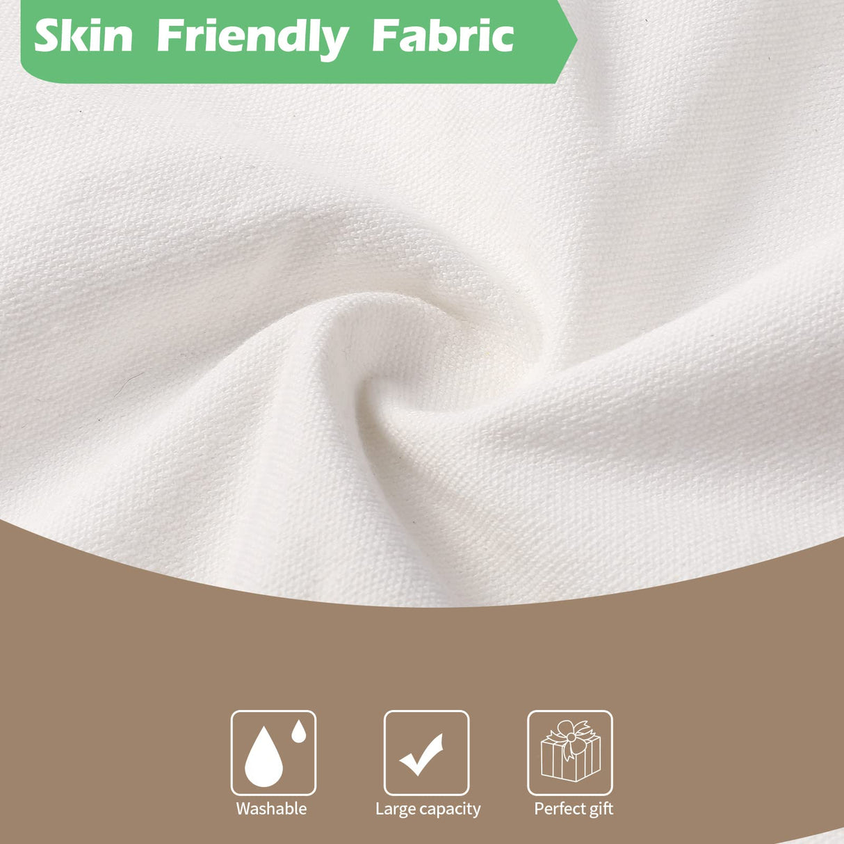 WHEATHUSK 20 Pieces Sublimation Canvas Tote Bags Blank Tote Bags Screen Printing Reusable Washable Polyester Grocery Bags for Heat Transfer Vinyl DIY Crafting White, 14x16 Inch WHEATHUSK