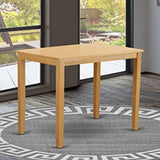 East West Furniture YAT-OAK-H Yarmouth Rectangle Counter Height Dining Table, 30x48 Inch, OAK East West Furniture