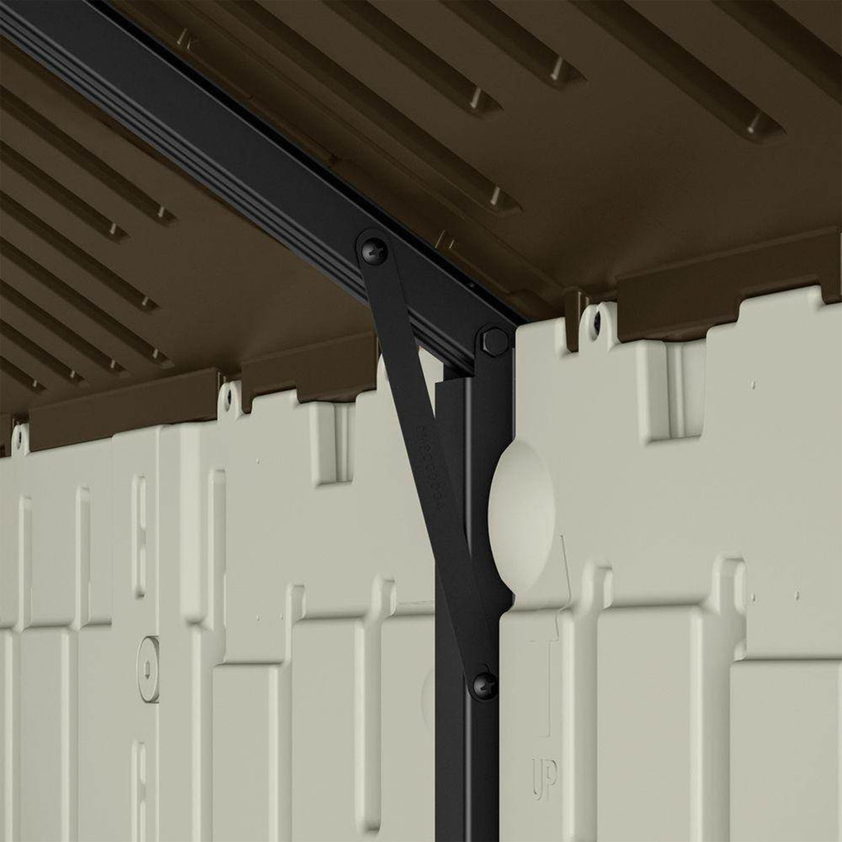 Suncast Tremont 8' x 4' Resin Outdoor Patio and Garden Backyard Storage Shed Suncast