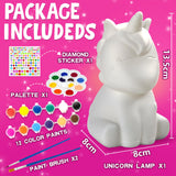 DoodleDoo Paint Your Own Unicorn Lamp Kit - DIY Night Light, Arts and Crafts Painting Kits for Kids Ages 4-8, Art Supplies Creative Crafts Toy Birthday Gift for Boys Girls Ages 4 5 6 7 8 9 10 11 12 DoodleDoo