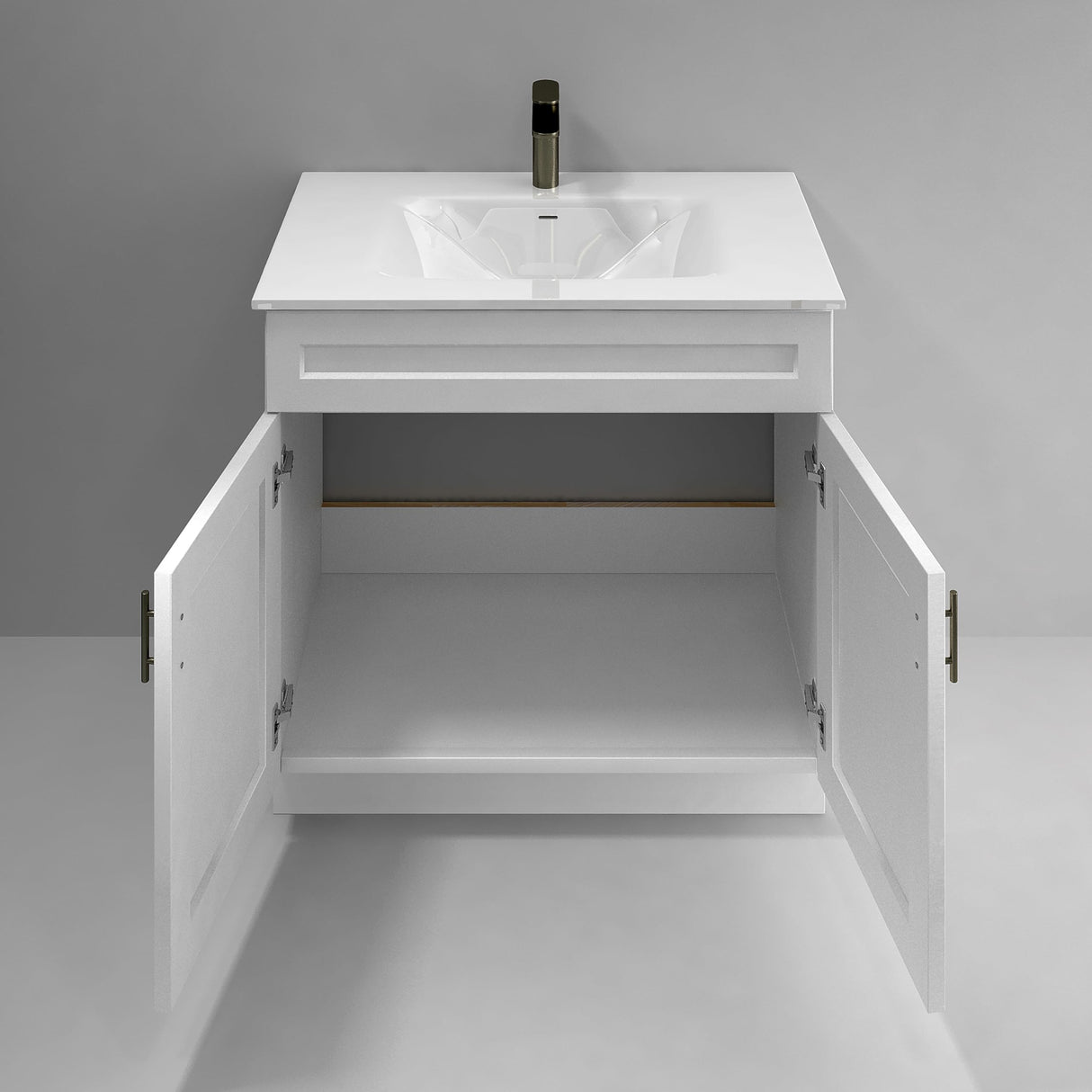 Bathroom Vanity Sink Base Ready-to-Assemble Bathroom Cabinet 24"/30'/36" Width (Vanity Base in White Shaker, 36 inch) Vanity Atelier