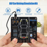 MIOYOOW DIY Car Driving Simulation Soldering Practice Kit, Electronics Project Car Driver Simulator Solder Project Kit for High School & College Students Learning MiOYOOW