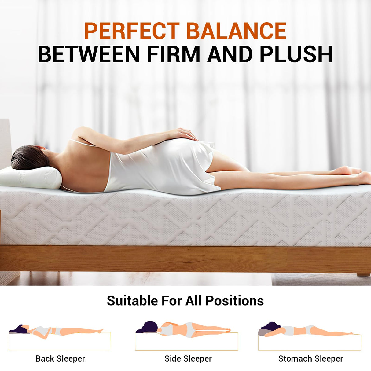 Wellos Twin Mattress, 8 Inch Memory Foam Mattress in a Box, with Removable and Washable Cover, Multi-Layer System for Pressure Relief, Cooling Gel for Deeper Sleep, Made in USA, White Wellos