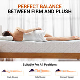 Wellos Twin Mattress, 8 Inch Memory Foam Mattress in a Box, with Removable and Washable Cover, Multi-Layer System for Pressure Relief, Cooling Gel for Deeper Sleep, Made in USA, White Wellos