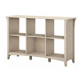 Bush Furniture Salinas Antique White 6 Cube Organizer Bookcase Bush Business Furniture