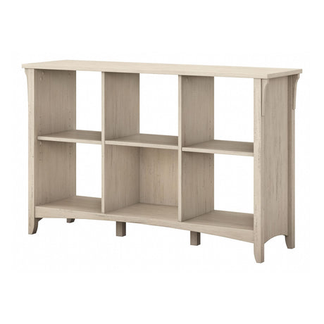 Bush Furniture Salinas Antique White 6 Cube Organizer Bookcase Bush Business Furniture
