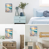 DKHDBD Diamond Painting Kits for Adults, 12x16 Inch DIY Paint by Numbers for Adults Beginner, DIY Full Drill Diamond Dots Paintings Picture Arts Craft for Home Wall Art Decor (Seaside) DKHDBD