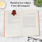 QUYANGCHIFENG 2pcs Magnetic Leather Bookmarks, Handmade Magnet Bookmark Clips, Suitable for Women, Men, Students,Teachers and Other Reading Enthusiasts, Gifts Set for Book Lovers QUYANGCHIFENG