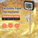10 Inch Long Digital Candy Thermometer with Pot Clip,Deep Fry Thermometer,Rotating Display, Best Instant Read Food Meat Thermometer for Candy Making or Deep Frying efengcook
