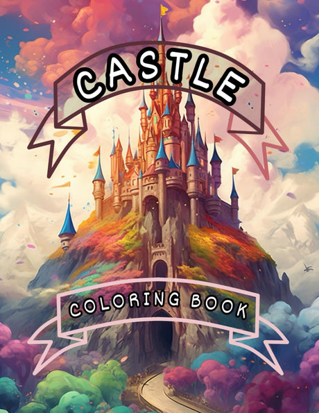 Castle Coloring Book: Amazing Castles Pages to Color Easy and Medium for Adults and Kids for Relaxation and Stress Relief Majosta
