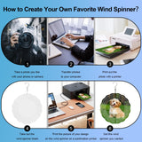 Sublimation Wind Spinner Blanks,8 Inch Wind Spinners Sublimation Blanks Products,3D Aluminum Metal Round Sublimation Wind Spinners for Indoor Outdoor Garden Yard Decoration (8 Pcs) Keepwaters