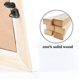 4x4 Picture Frame Square Wood Distressed Simple Striped Border Designed White Wooden Photo Frame with HD Glass for Tabletop Display Wall Mount Wedding Baby Family Farmhouse Collage Home Office Decor… OKSQW