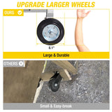 Aivituvin Chicken Coop Upgrade Durable Outdoor Chicken House with Large Wheels, Nesting Box, Leakproof Pull-on Tray and UV-Resistant Roof Panel (Grey) Aivituvin