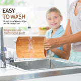 Bamboo Utensil Holder, Large Utensil Holders for Kitchen Counter, Bamboo Spoon and Chopstick Holder for Kitchen Decor, Flatware and Spatula Storage Organizer, for Countertop, Pantry and Bathroom SLNIHAMS