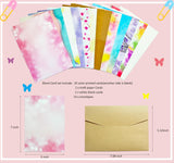 Card Making Supplies For Adults and Kids,Card Making Kits 14 Blank Greeting Cards and Envelopes with Colorpens and Stamp Set,DIY Greeting Card Set-Happy Birthday Mother's Day Thank You Christmas BOAJUNWU