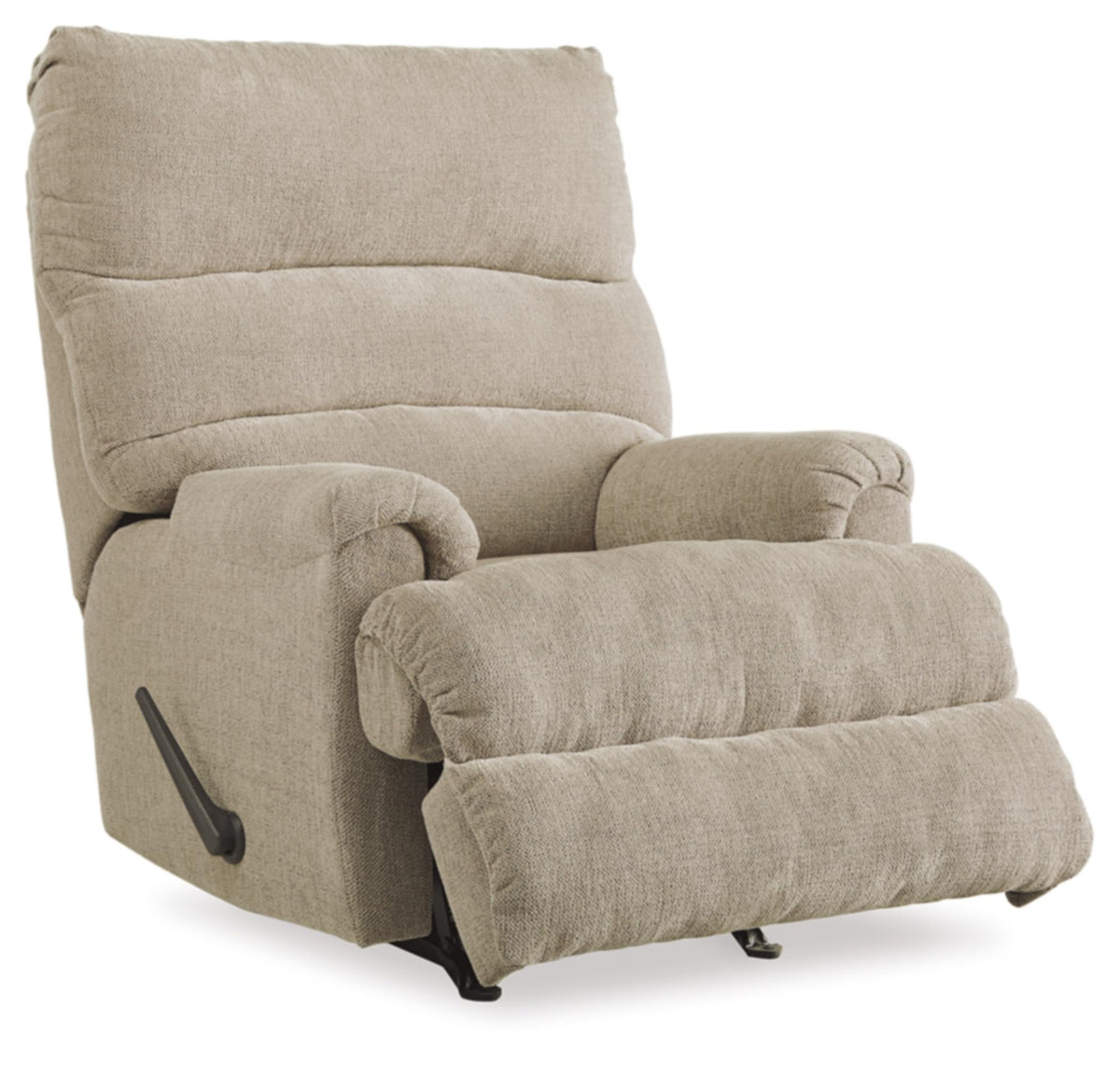 Signature Design by Ashley Man Fort Traditional One Pull Rocker Recliner, Beige Signature Design by Ashley