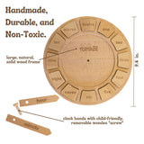 Tomaze Montessori Wooden Toy Clock - Kids' Educational Kit to Teach Time, Fractions, Numbers, & Sorting with Blocks - Early Math Learning - Gift for Age 4+ Boy Girl Preschooler in Classroom Homeschool Tomaze Toys