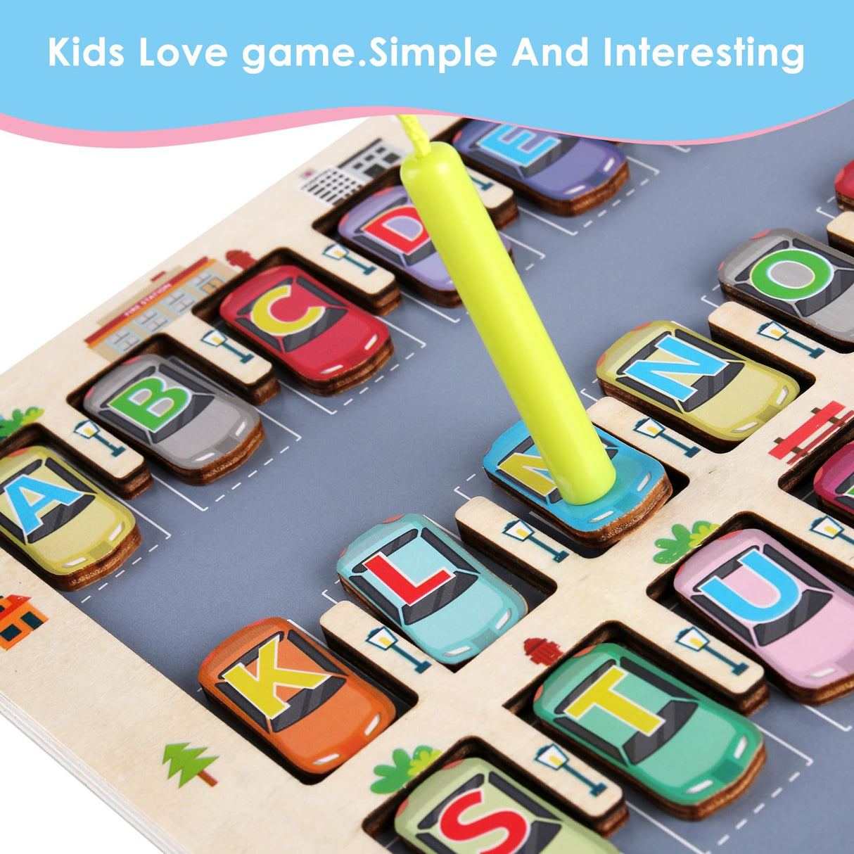 Magnetic Alphabet Maze Letter Puzzle for Fun Learning, Montessori Educational Toy for 3 4 5 Year Old Boys and Girls, Fine Motor Skills Development and Sensory Play NASHRIO