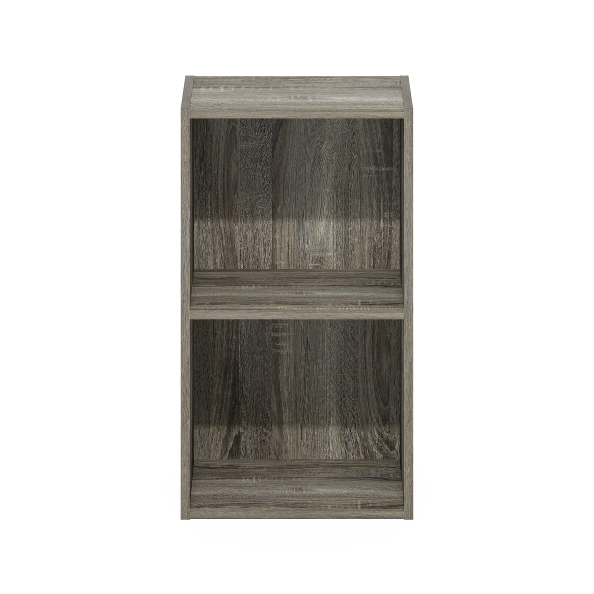 Furinno Luder Bookcase / Book / Storage, 2-Tier Cube, French Oak Furinno