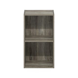 Furinno Luder Bookcase / Book / Storage, 2-Tier Cube, French Oak Furinno